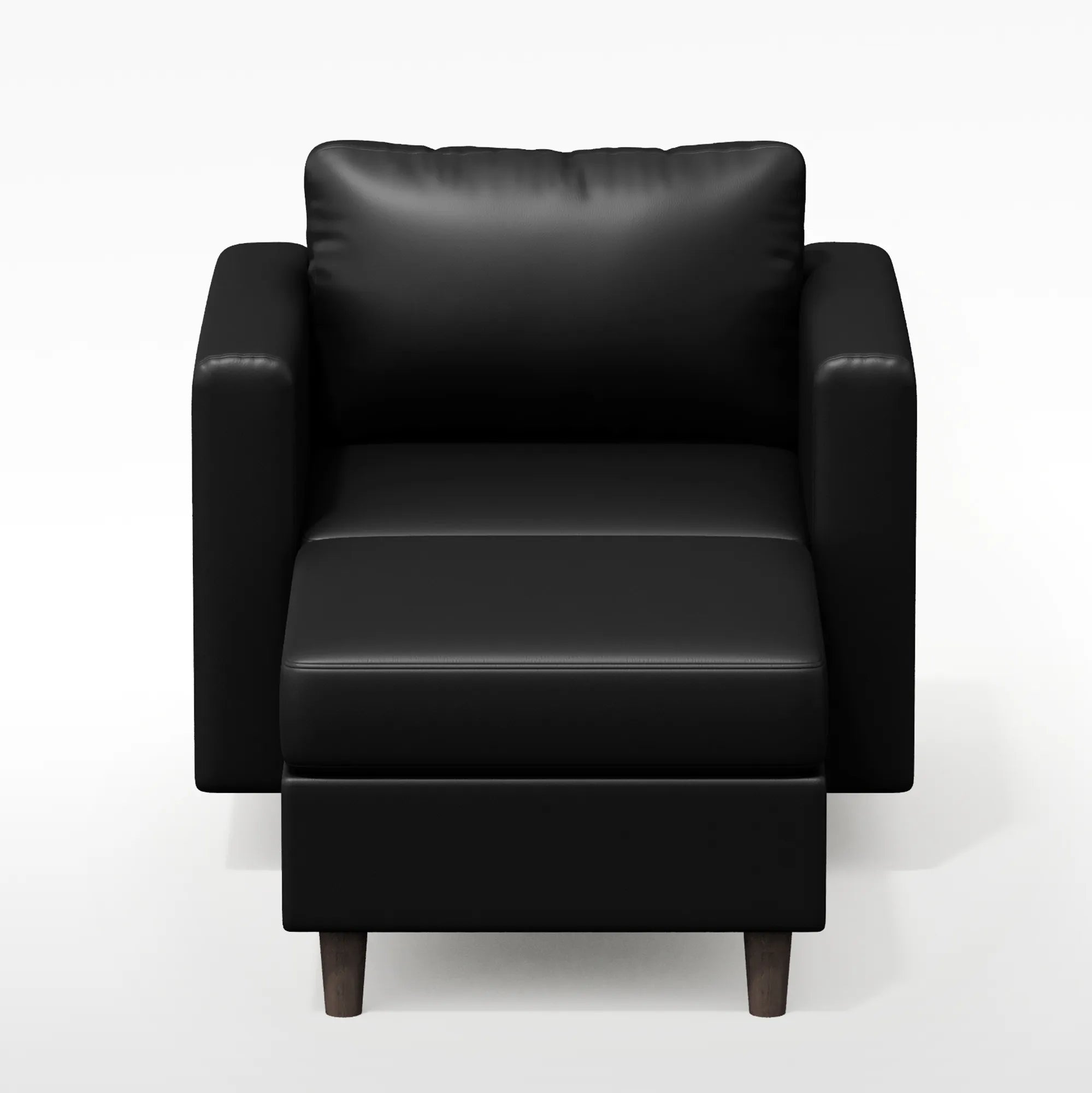 Moro Vegan Leather Accent Chair with Storage