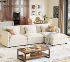 Cloud Modular 4-Piece Sofa with Ottoman (113")