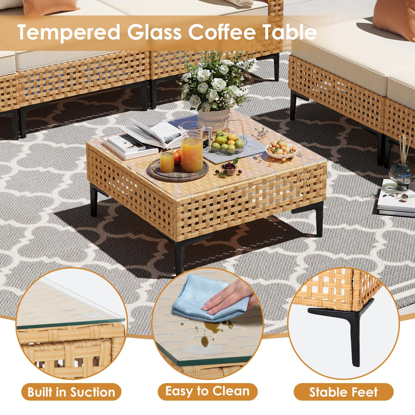 Build Your Own – Outdoor Boho Wicker Modular Sectional