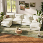 Cloud Modular 4-Piece Sofa with Ottoman (113")