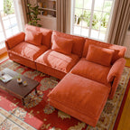 Cloud Modular 4-Piece Sofa with Ottoman (113")