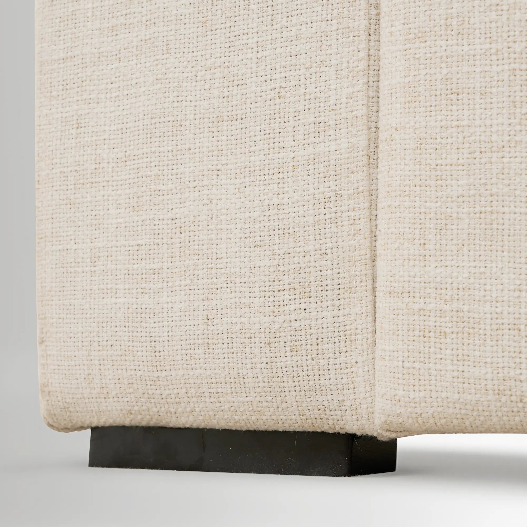 Close-up of the durable support legs on the Alba Sofa.