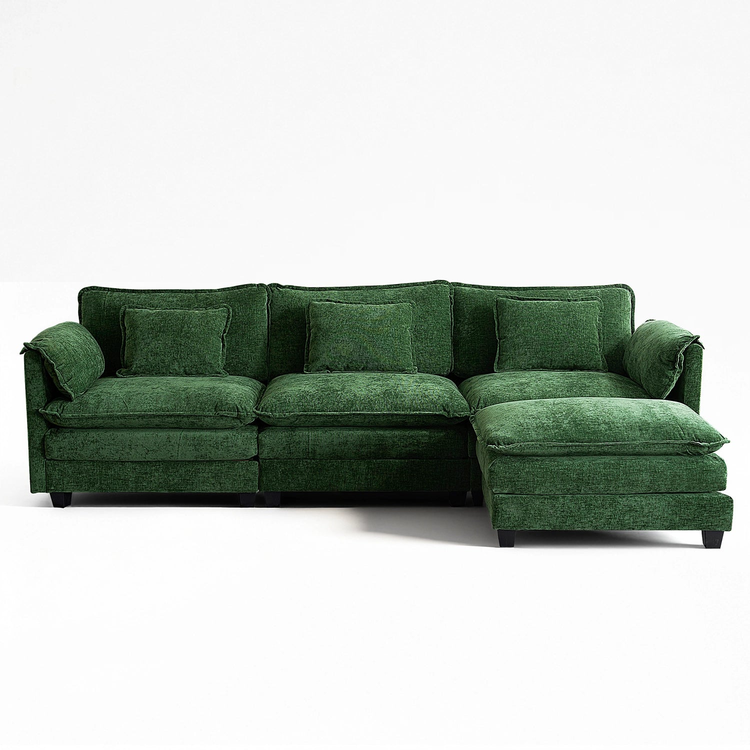 Cloud Modular 4-Piece Sofa with Ottoman (113")