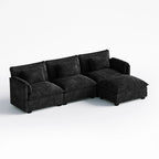 Cloud Modular 4-Piece Sofa with Ottoman (113")