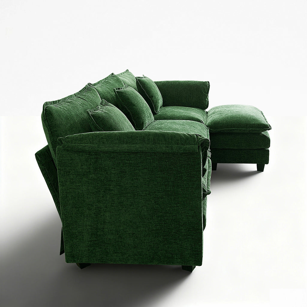 Cloud Modular 4-Piece Sofa with Ottoman (113")