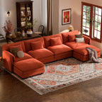 Cloud 6-Piece Modular Sofa with Ottomans (150")