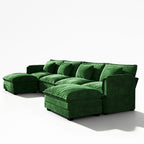 Cloud Modular 6-Piece Sofa with Ottomans (150")
