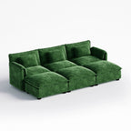 Cloud Modular 6-Piece Sofa with Ottomans (113")