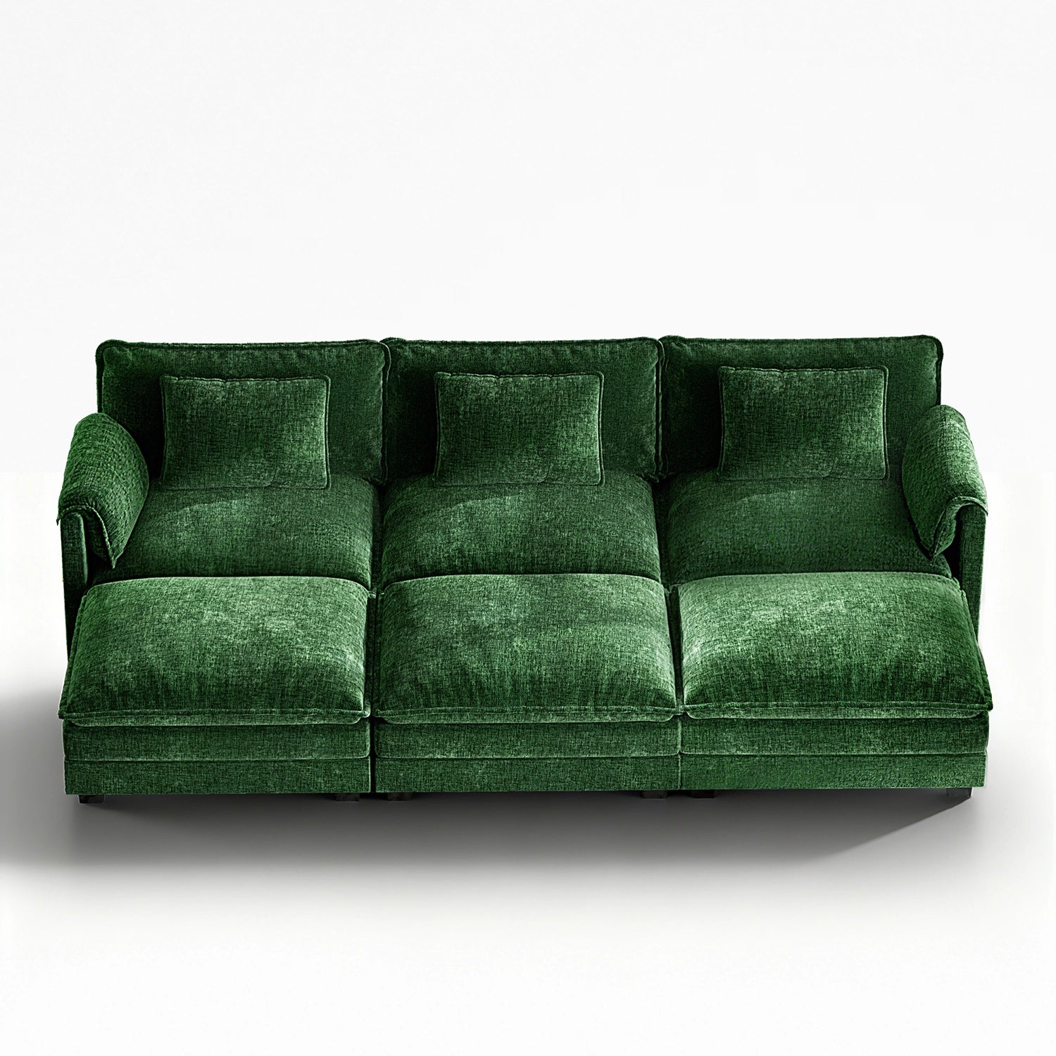 Cloud Modular 6-Piece Sofa with Ottomans (113")