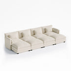 Cloud Modular 8-Piece Sofa with Ottomans (150")