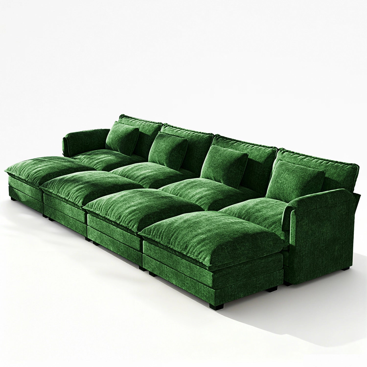 Cloud Modular 8-Piece Sofa with Ottomans (150")