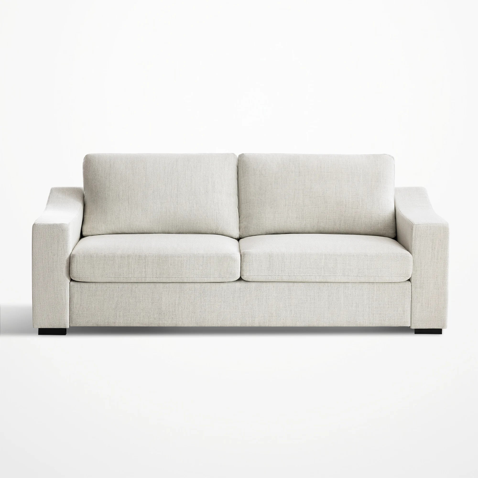 Cove 3-Seater Sofa, front view in Frost White