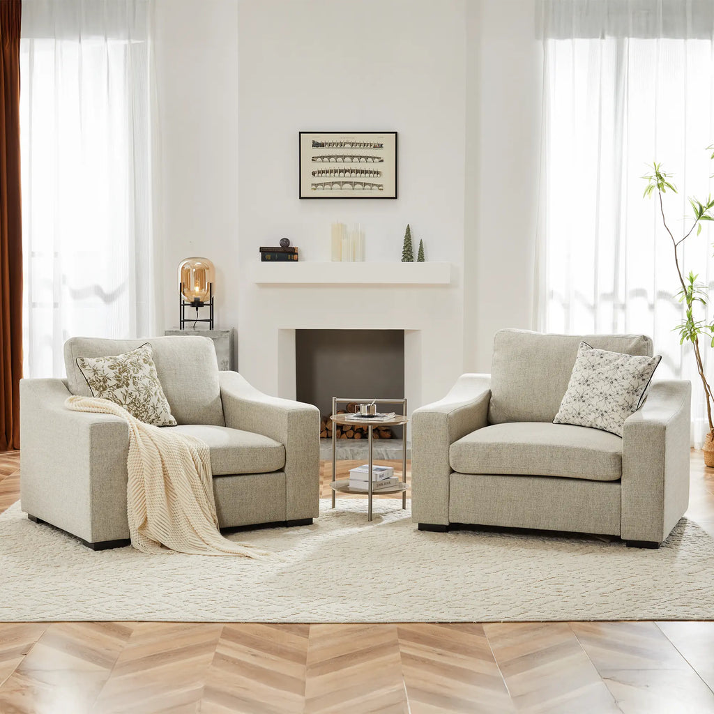 Cove Oversized Slope Arm Accent Chair