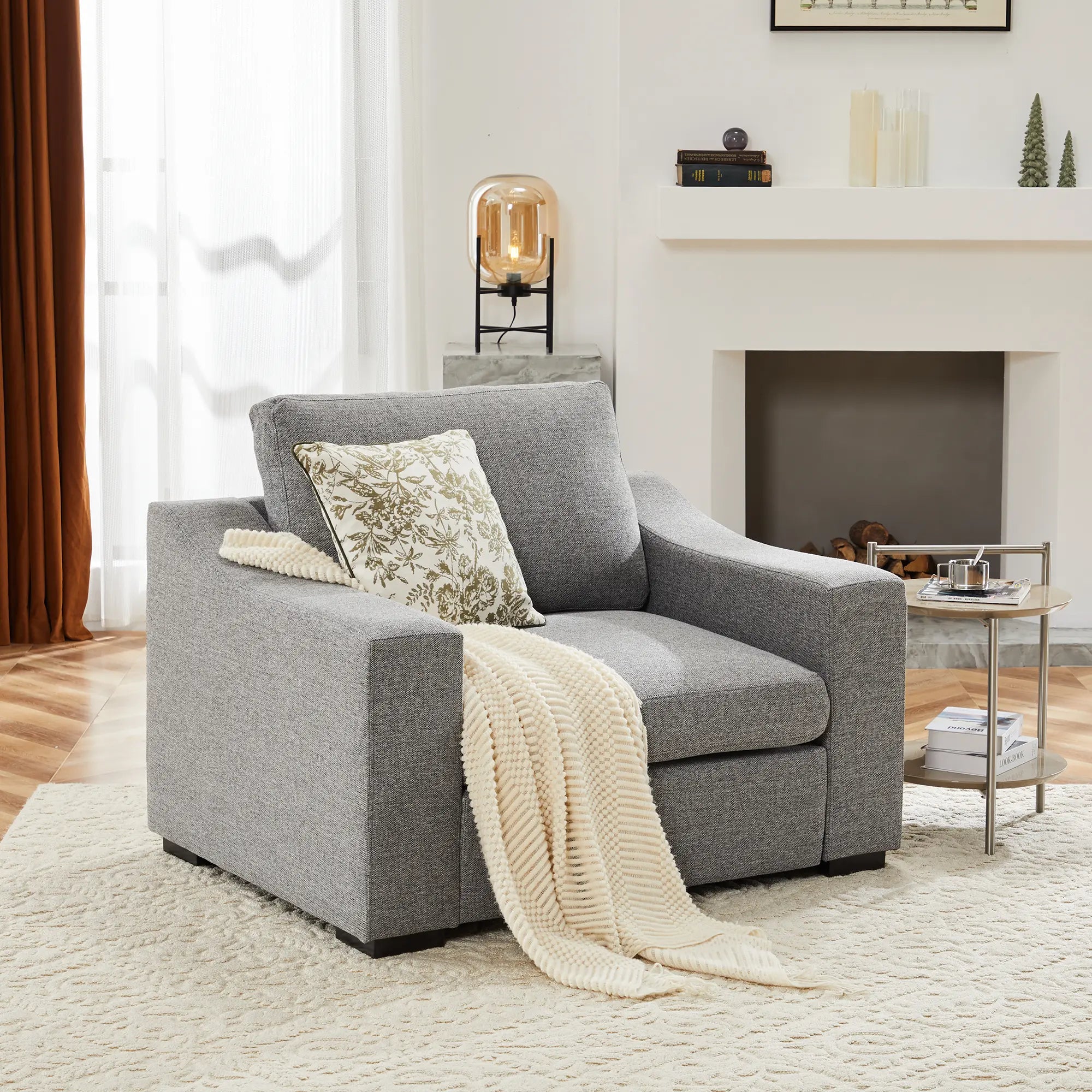 Cove Oversized Slope Arm Accent Chair