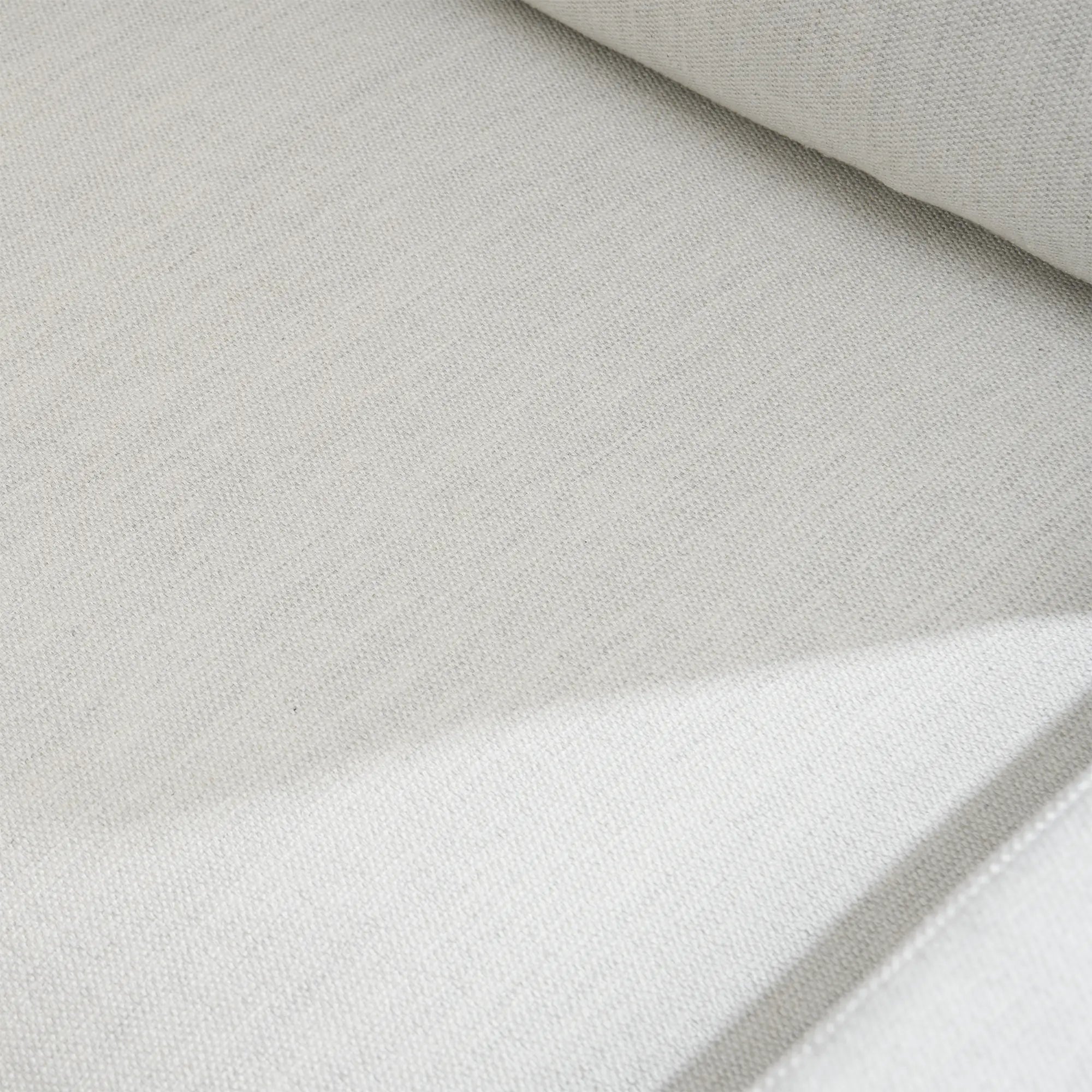 Macro texture shot of the Frost White upholstery fabric for the Cove series.