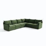 Huddle Modular 6-Piece L-Shaped Sectional (136"-167")