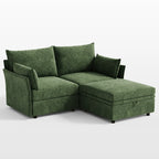 Huddle Modular 3-Piece Sofa with Ottoman (71")