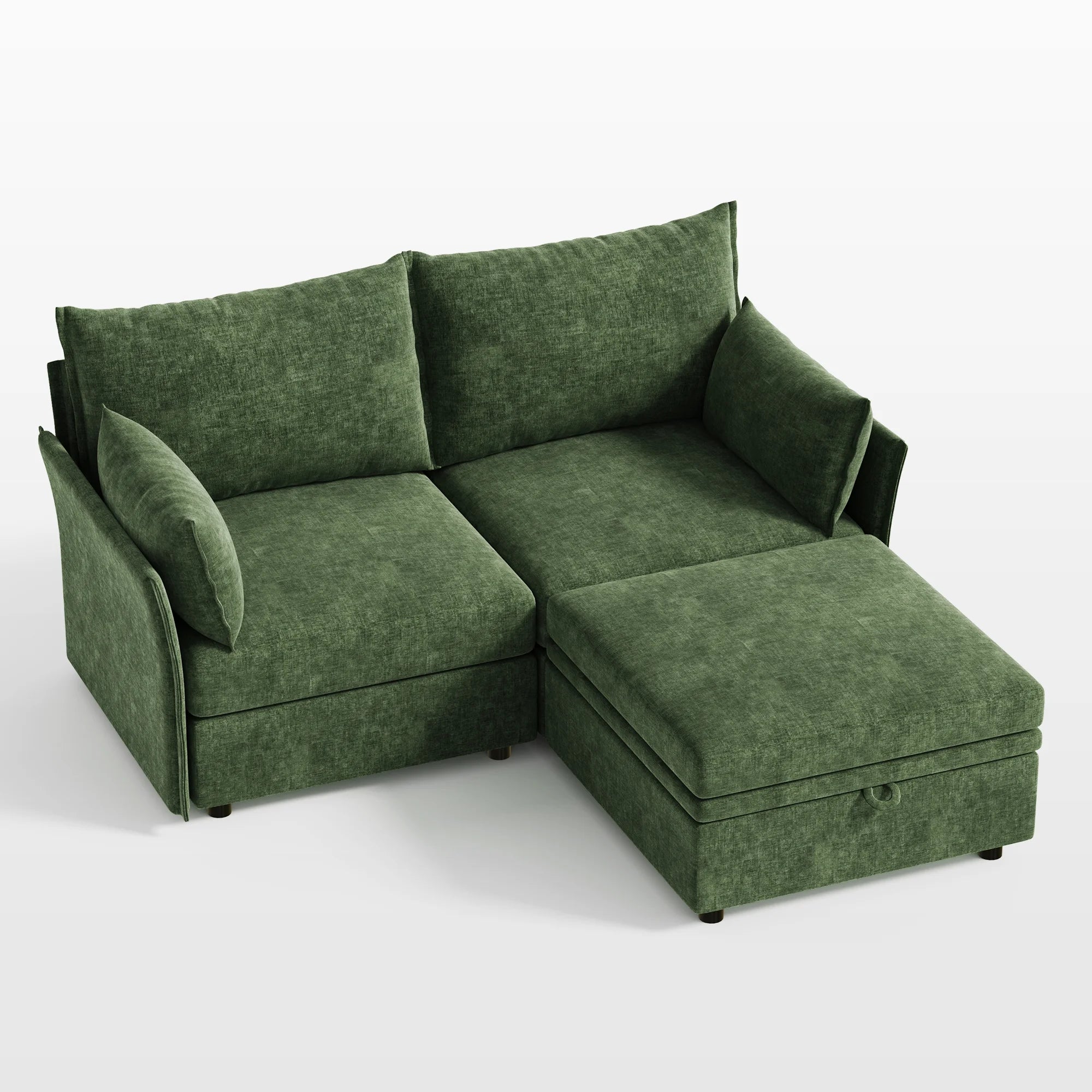 Huddle Modular 3-Piece Sofa with Ottoman (71")
