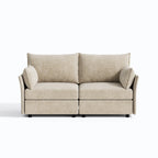 Huddle Modular Chenille Loveseat with Storage (71")