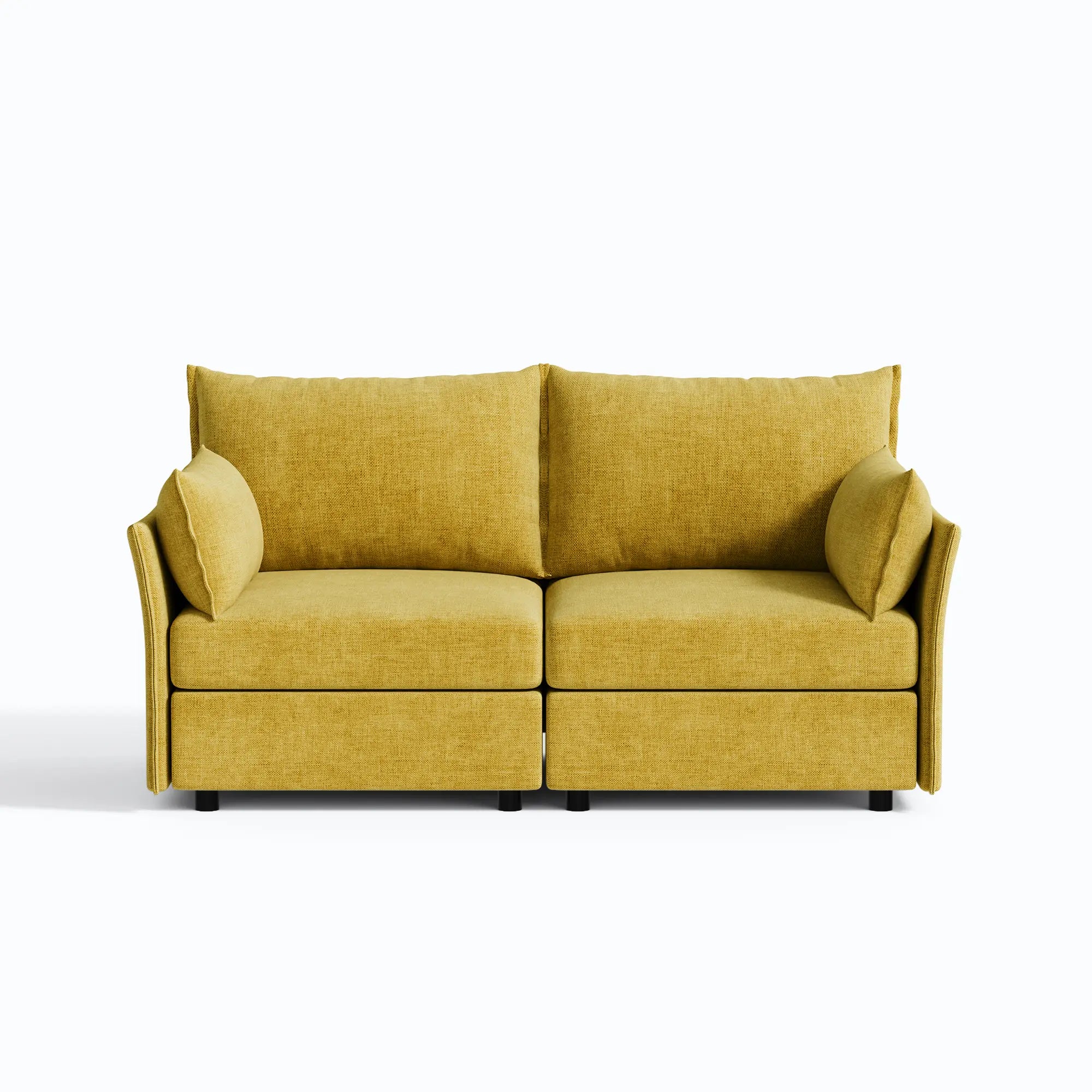 Huddle Modular Chenille Loveseat with Storage (71")