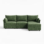 Huddle Modular 4-Piece Sofa with Ottoman (103")