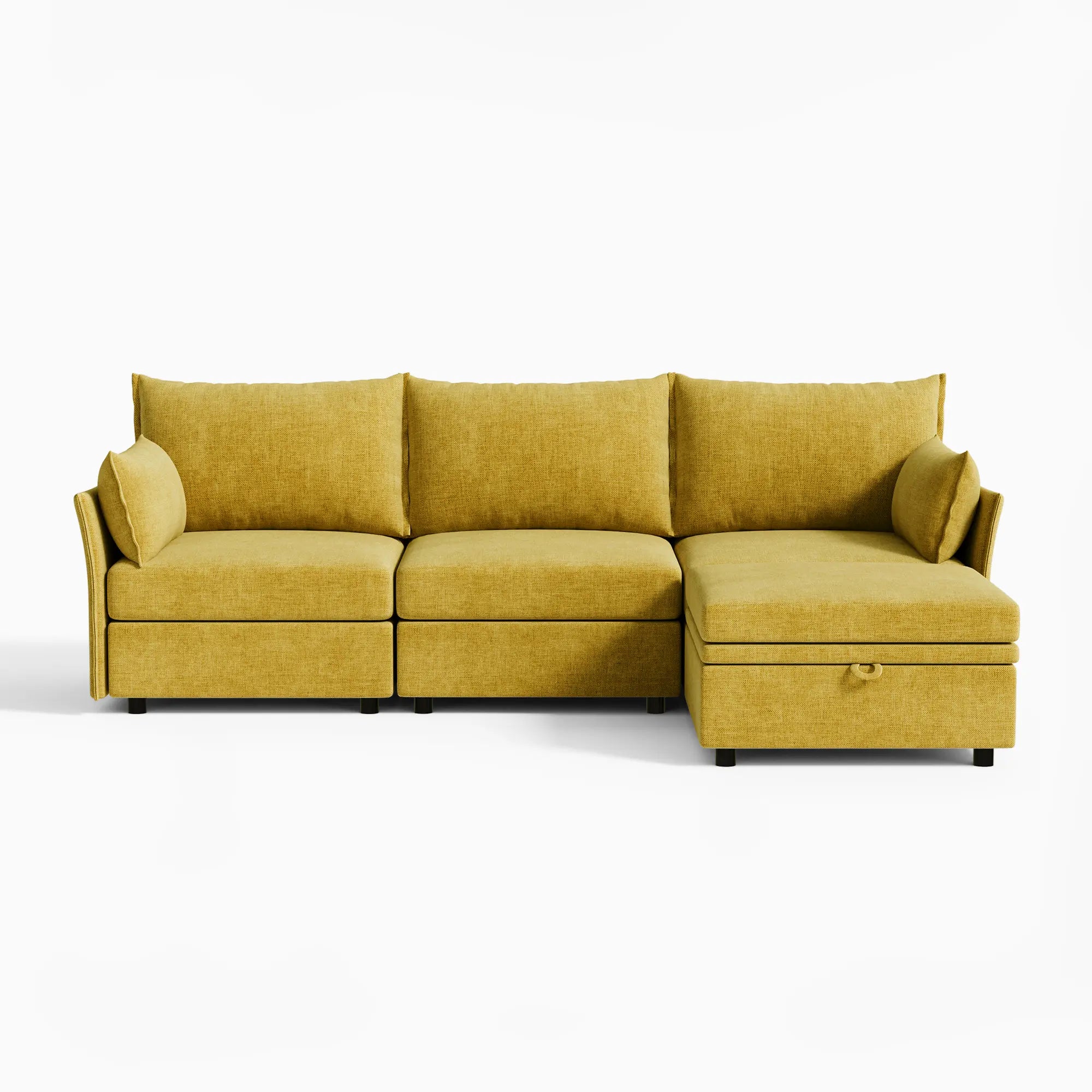 Huddle Modular 4-Piece Sofa with Ottoman (103")