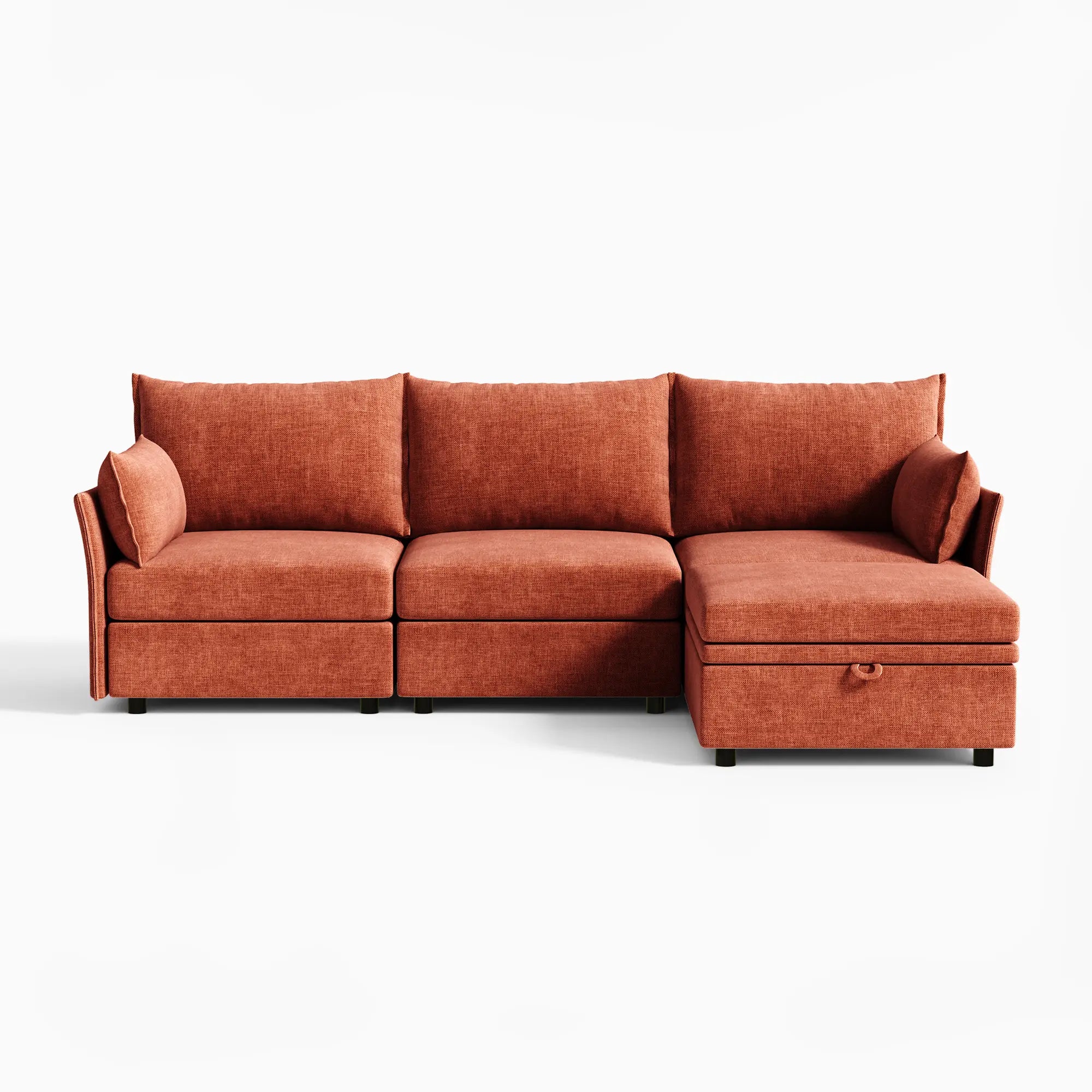 Huddle Modular 4-Piece Sofa with Ottoman (103")