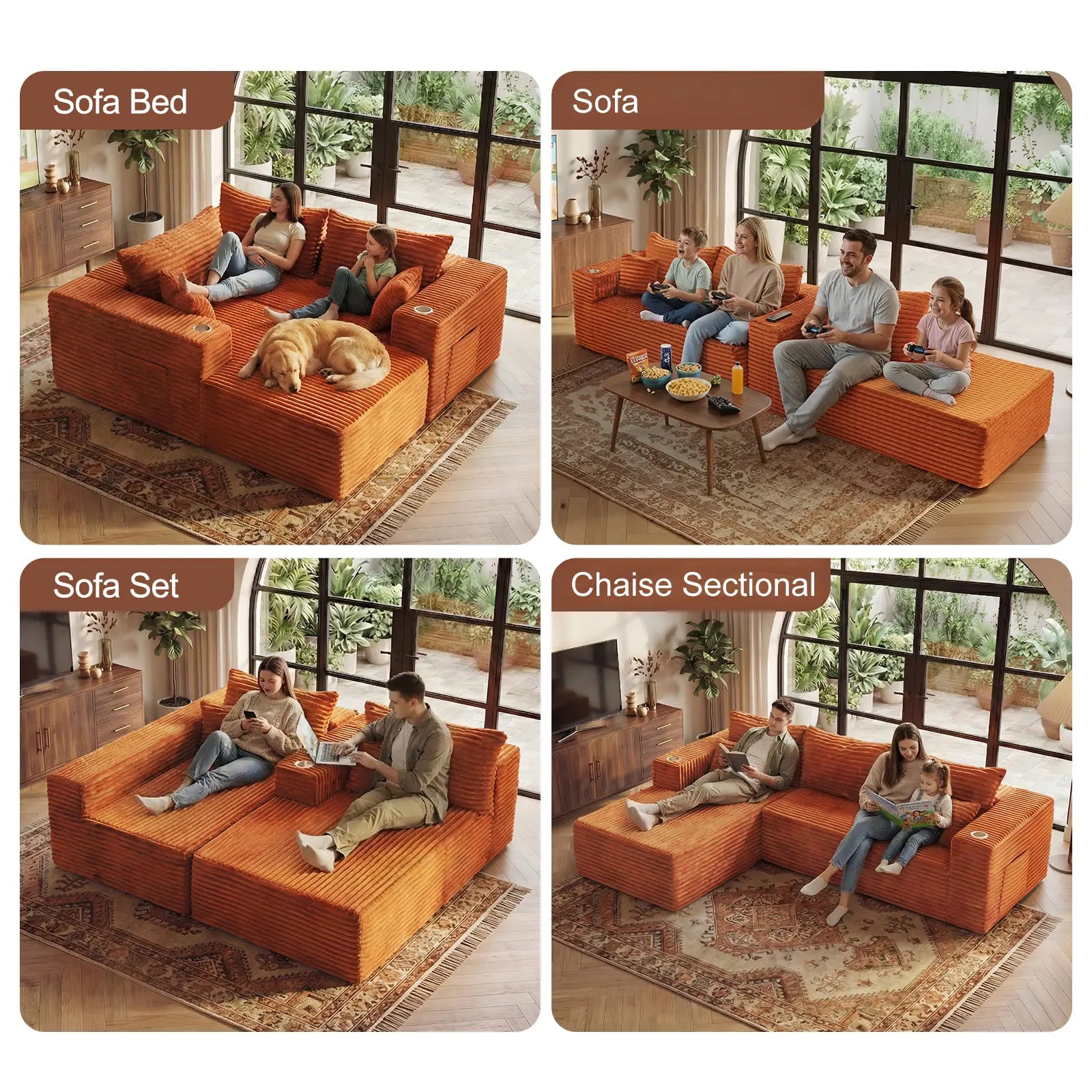 Melo Boneless 2-Piece Chaise Sectional (108")