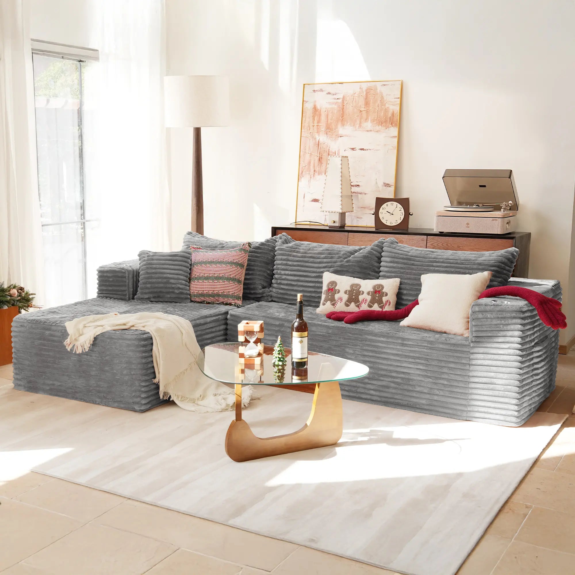 Melo Boneless 2-Piece Chaise Sectional (108")