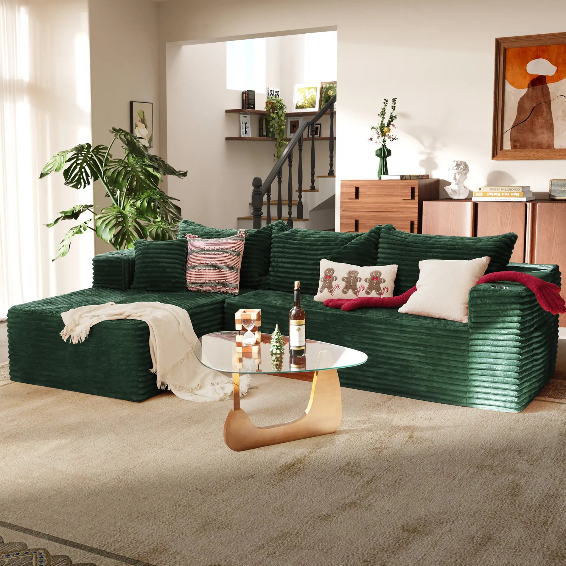 Melo Boneless 2-Piece Chaise Sectional (108")