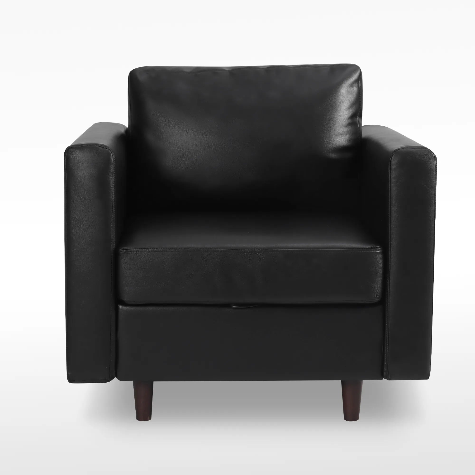 ABCASA Moro accent chair in classic black offering timeless modern comfort