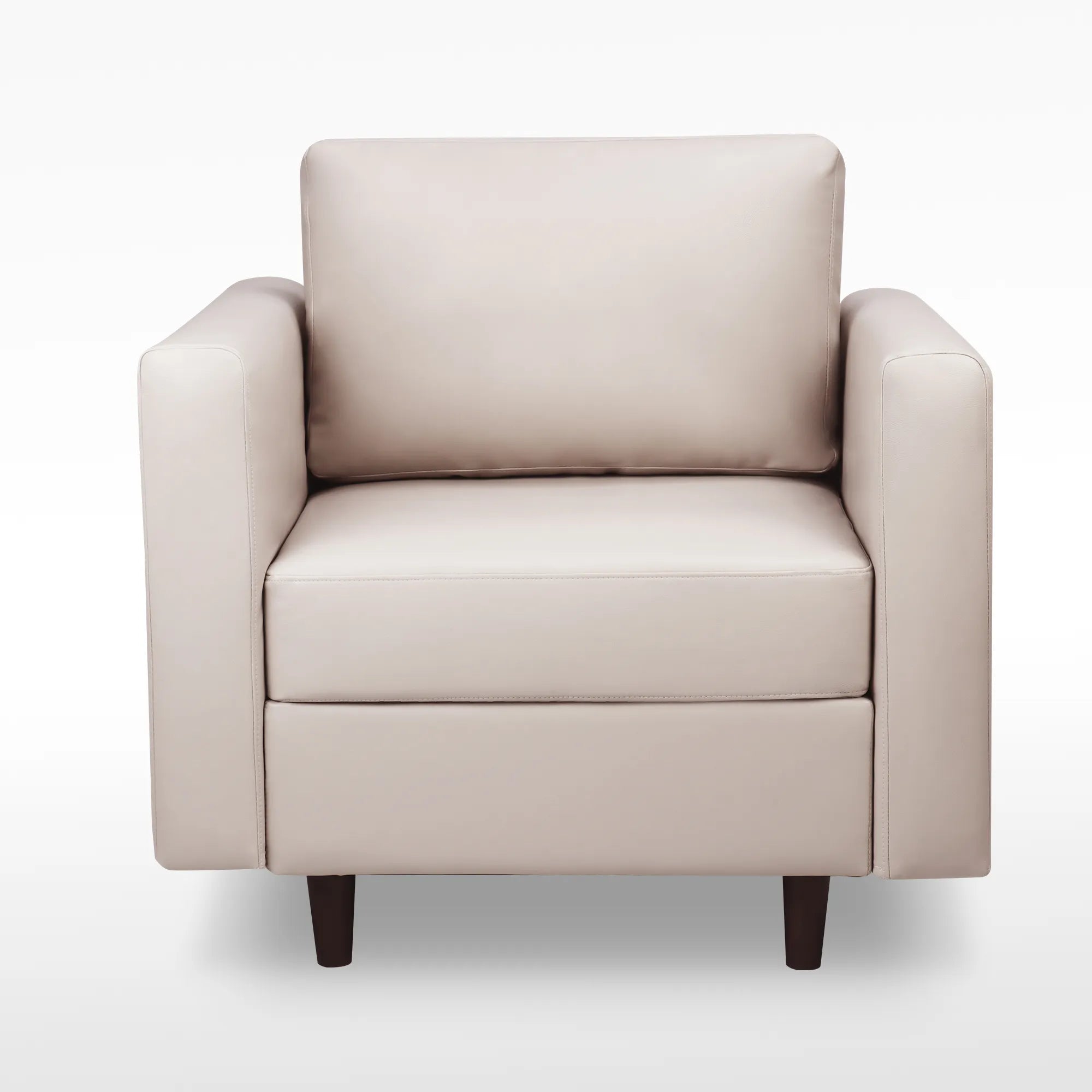 ABCASA Moro accent chair in soft taupe with clean lines and contemporary style
