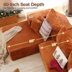 Melo Boneless 2-Piece Chaise Sectional (108")