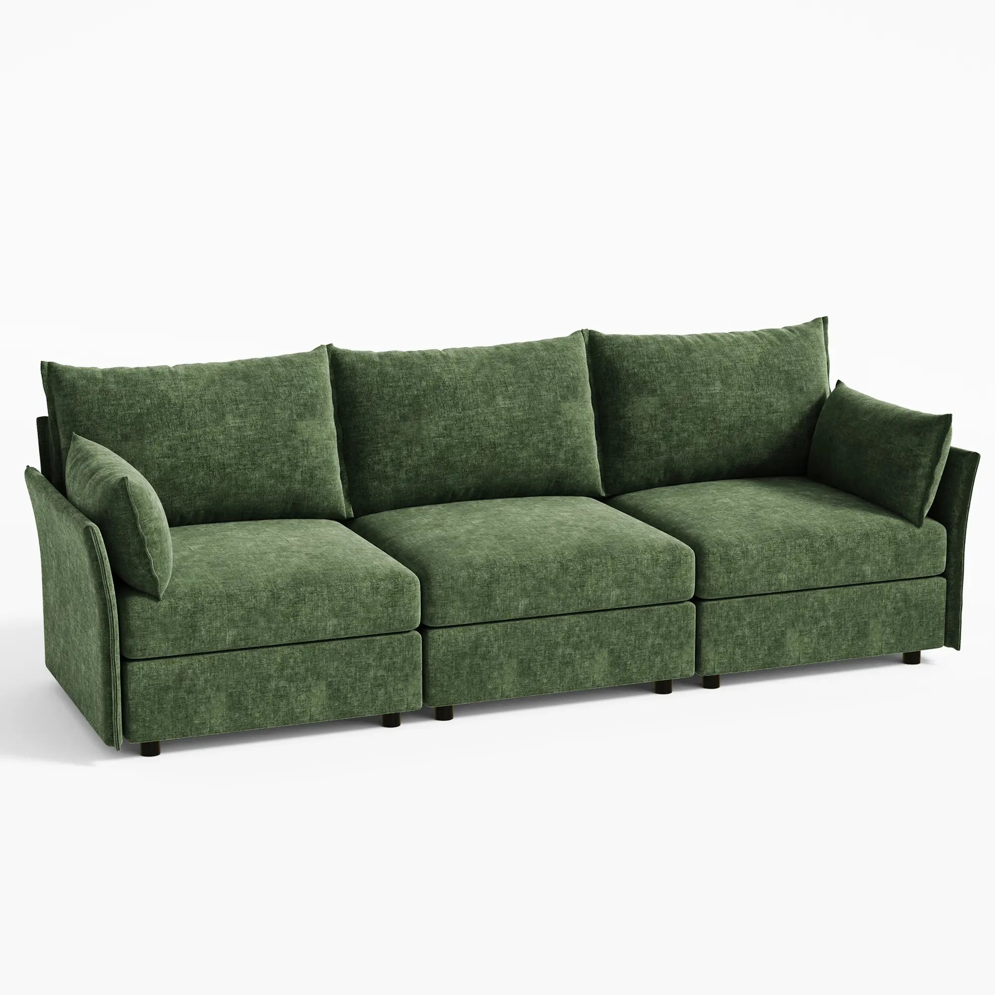 Huddle Modular 3-Piece Chenille Sofa (103")