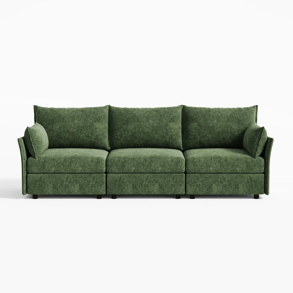 Huddle Modular 3-Piece Chenille Sofa (103")