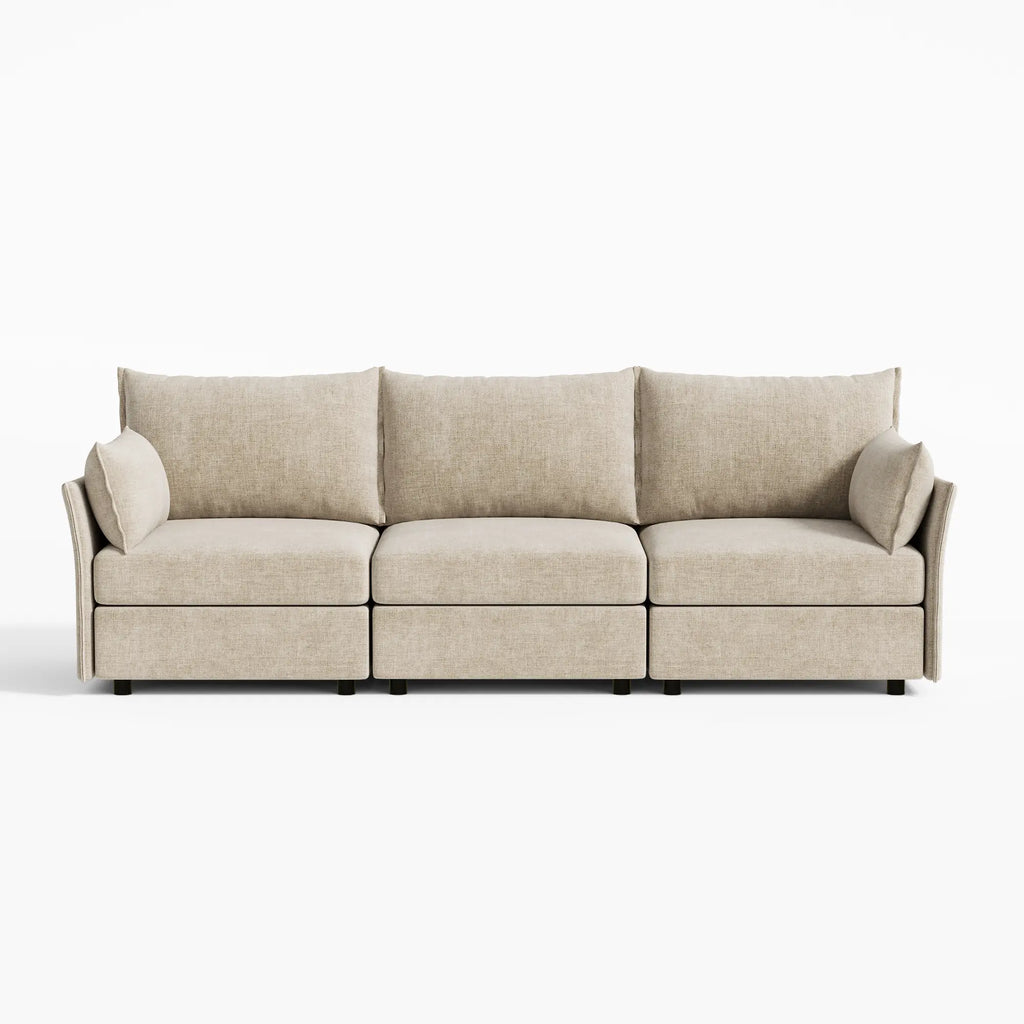 Huddle Modular 3-Piece Chenille Sofa (103")
