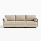 Huddle Modular 3-Piece Chenille Sofa (103")