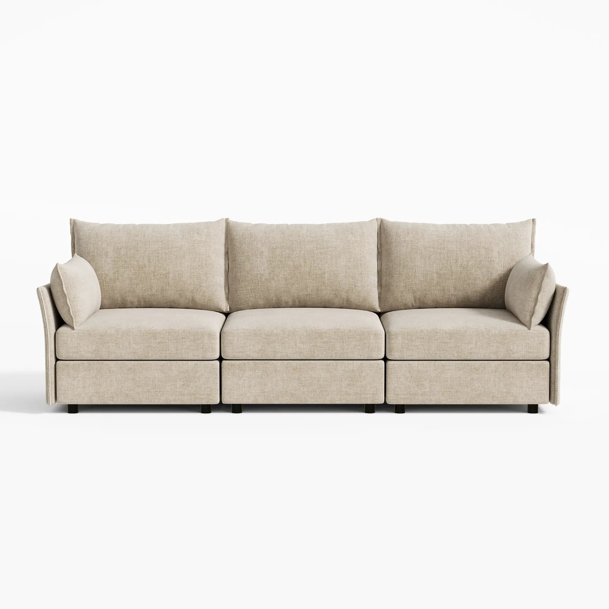Huddle Modular 3-Piece Chenille Sofa (103")