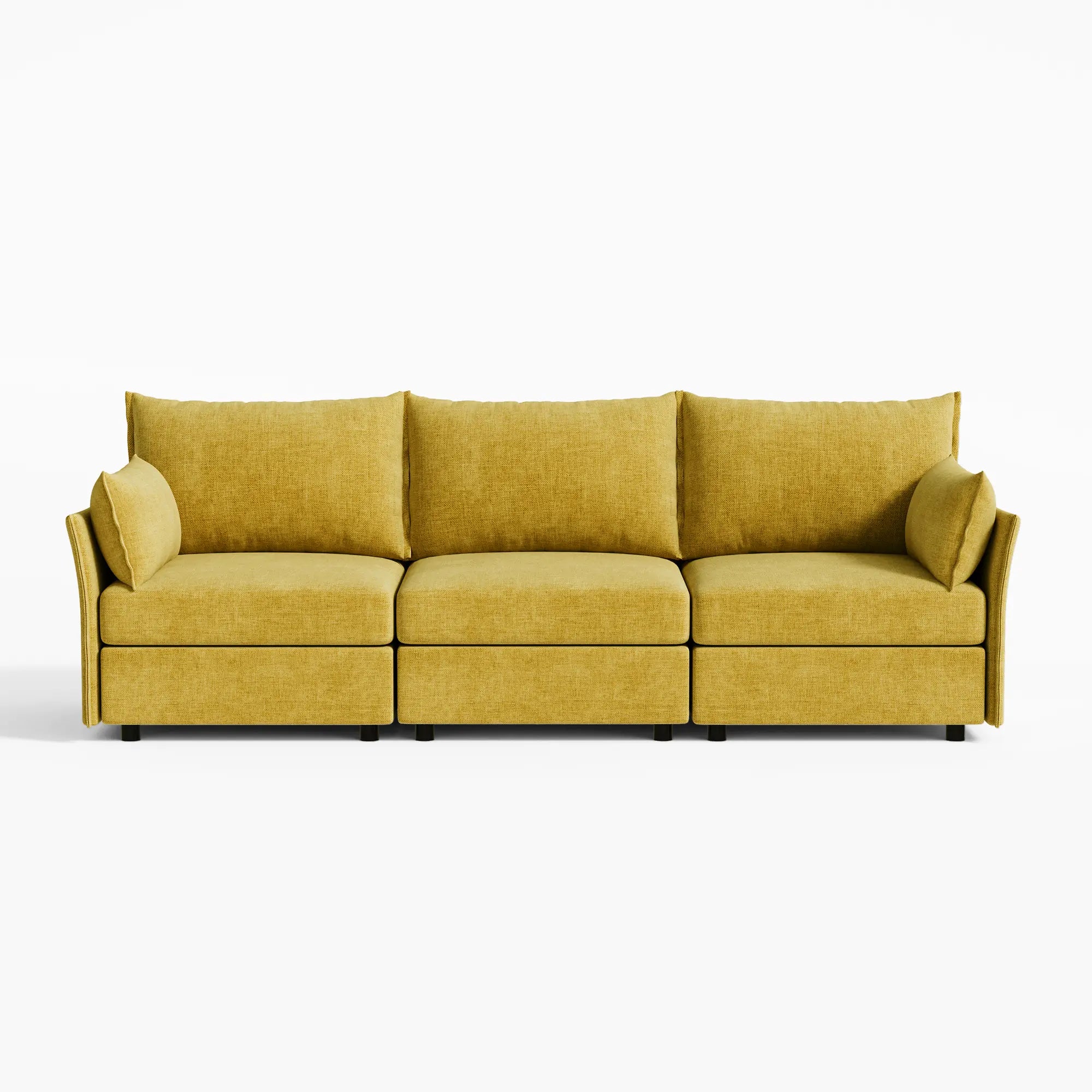 Huddle Modular 3-Piece Chenille Sofa (103")