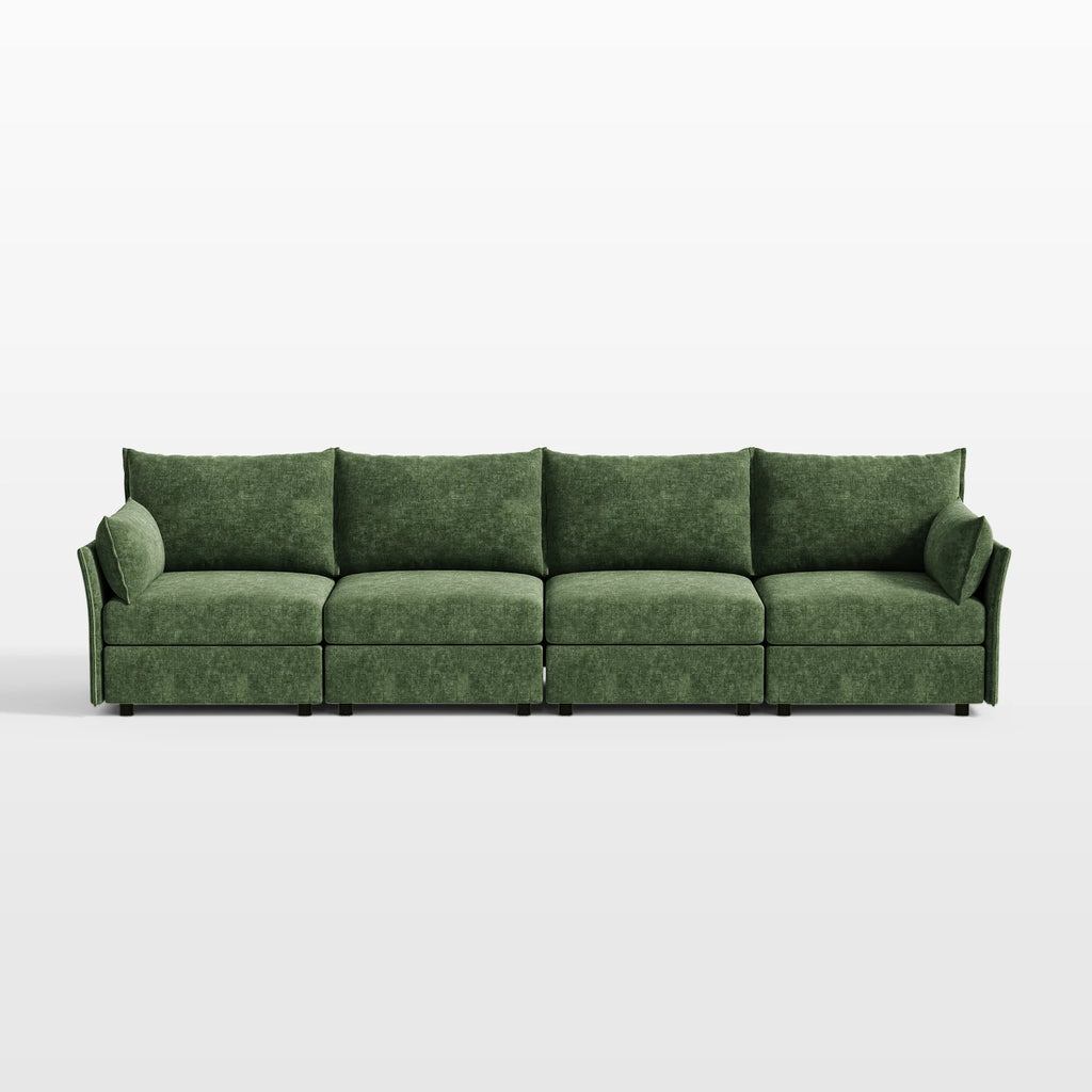 Huddle Modular 4-Piece Chenille Sofa (135")