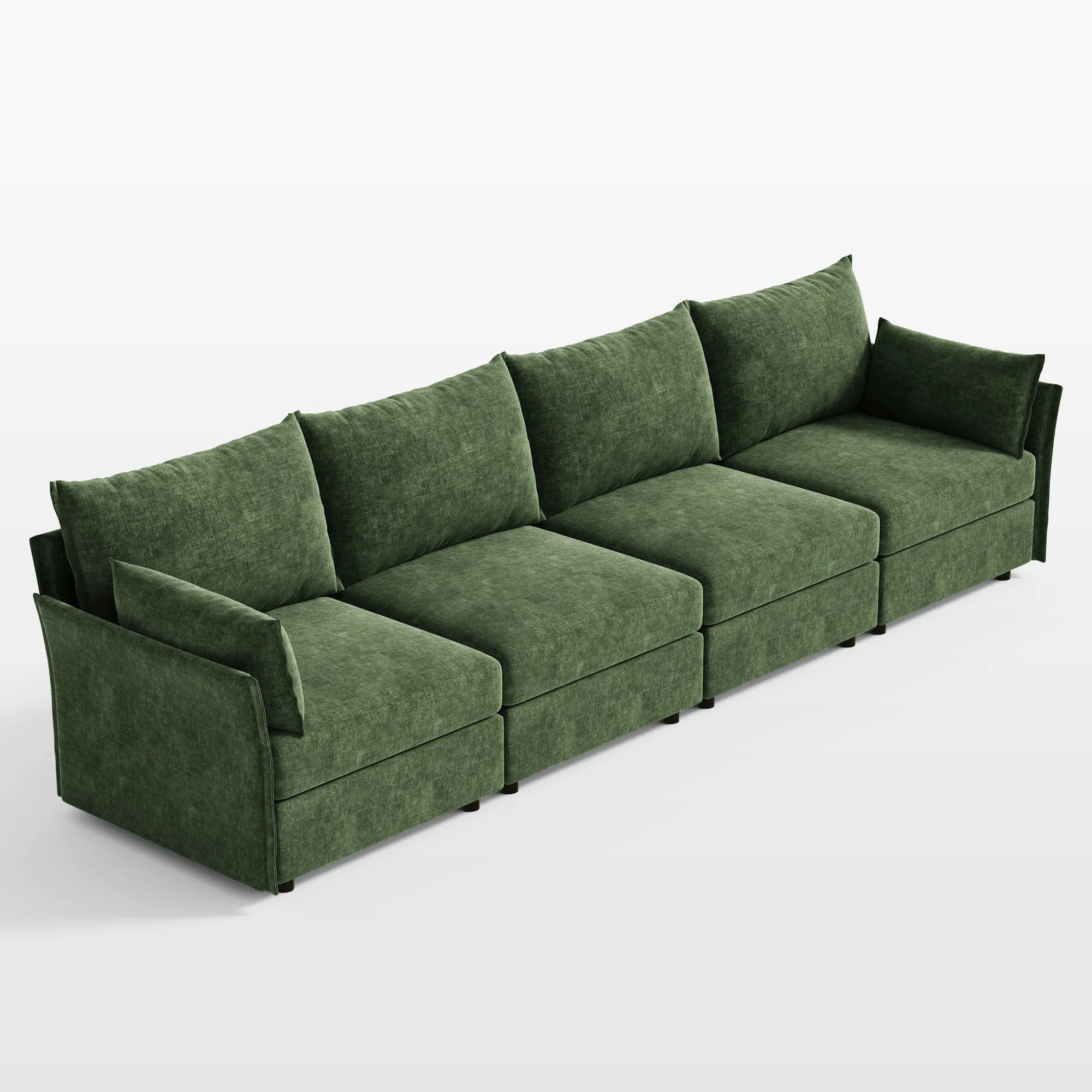 Huddle Modular 4-Piece Chenille Sofa (135")