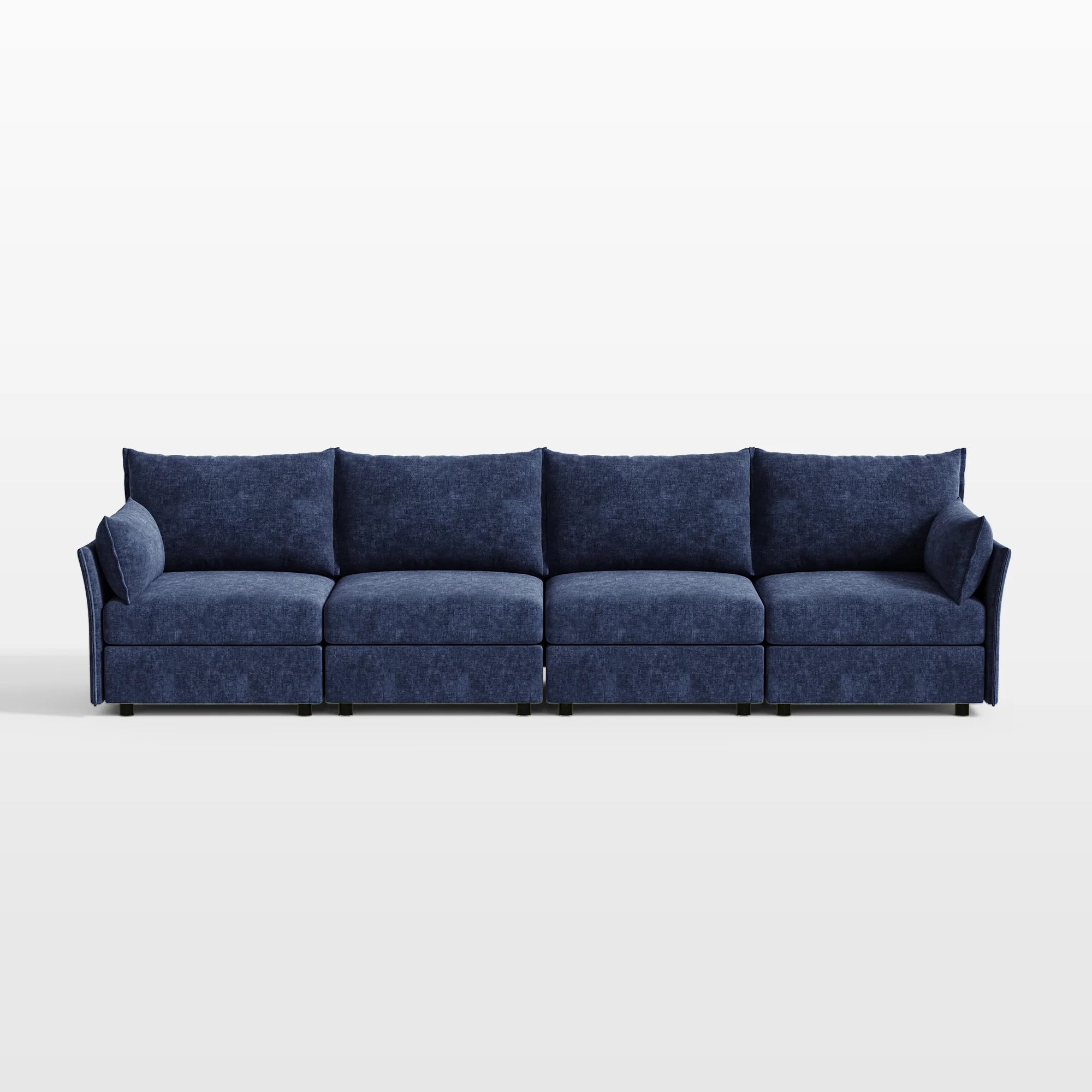 Huddle Modular 4-Piece Chenille Sofa (135")