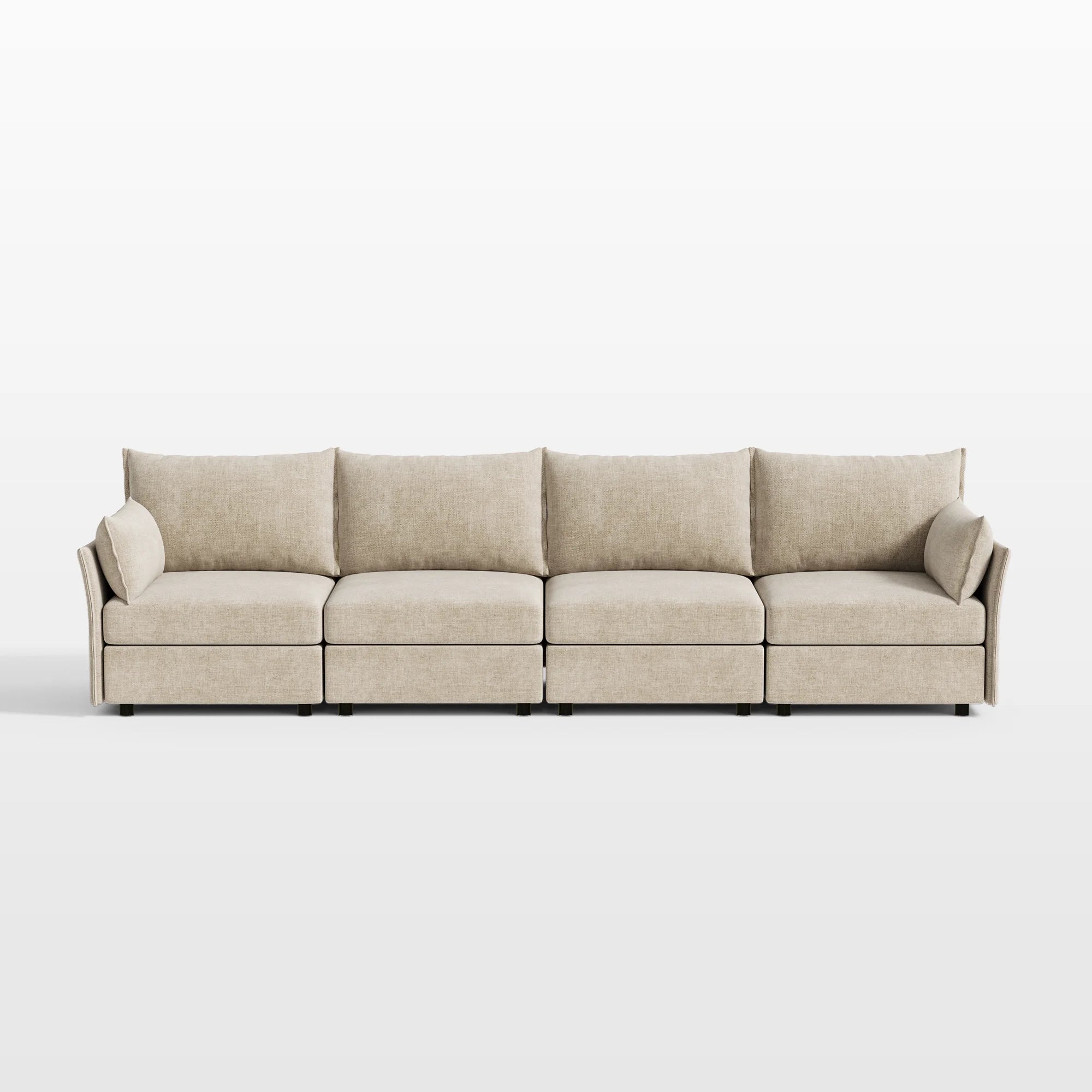 Huddle Modular 4-Piece Chenille Sofa (135")