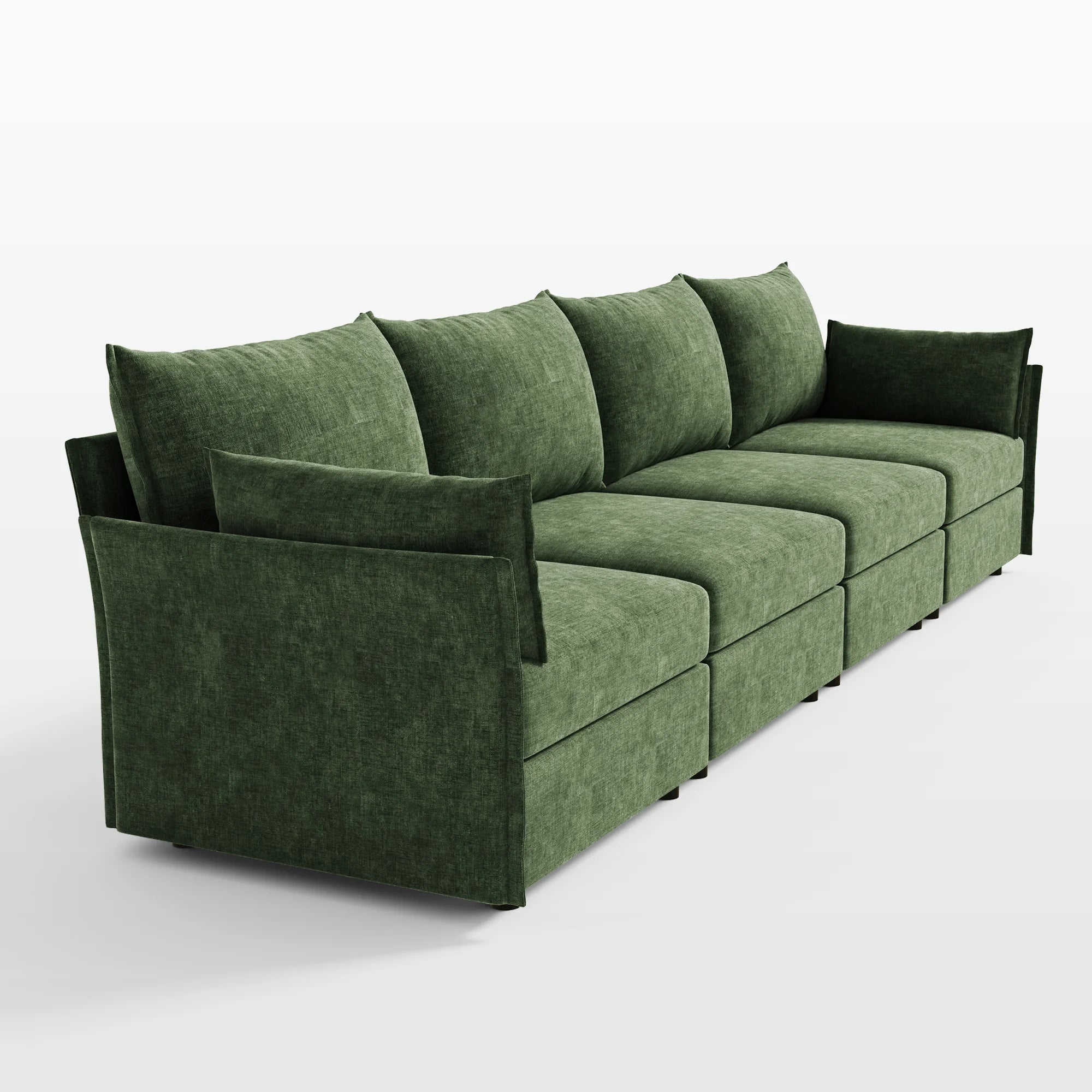 Huddle Modular 4-Piece Chenille Sofa (135")