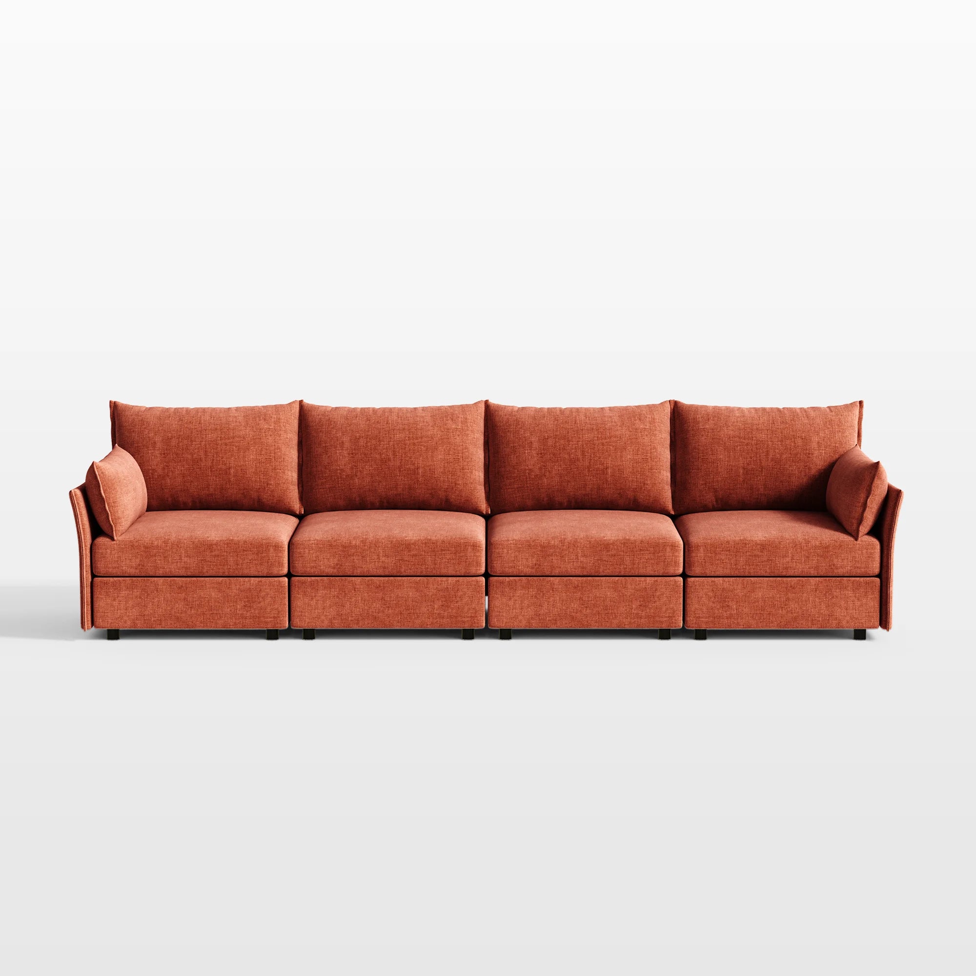Huddle Modular 4-Piece Chenille Sofa (135")