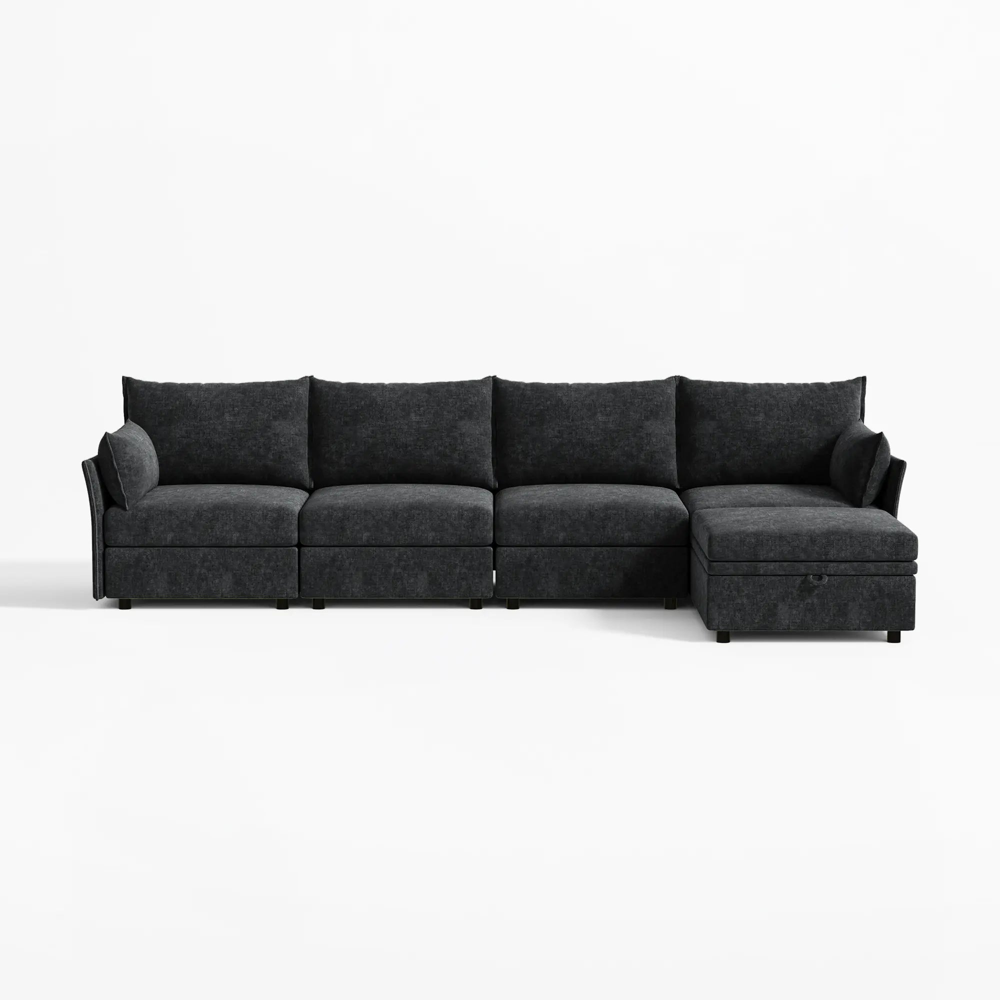 Huddle Modular 5-Piece Sofa with Ottoman (135")