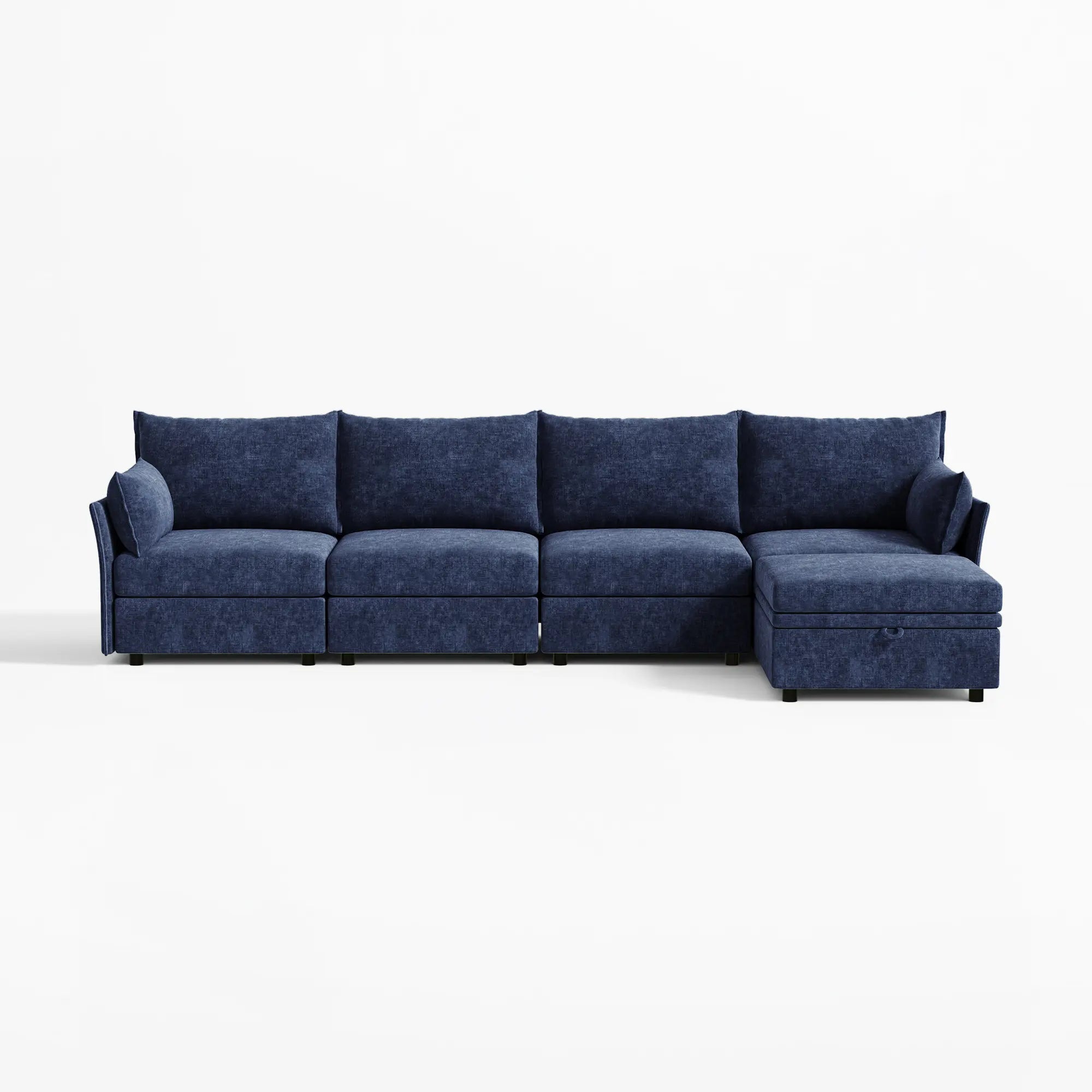 Huddle Modular 5-Piece Sofa with Ottoman (135")