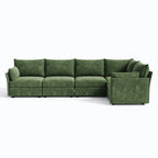 Huddle Modular 6-Piece L-Shaped Sectional Sofa (136-167")