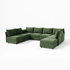 Huddle Modular 8‑Piece Sofa with Ottoman (134-229")