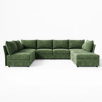Huddle Modular 8‑Piece Sofa with Ottoman (134-229")